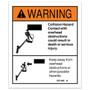 Genie Lift Part # 231442GT - DECAL,DANGER,COLLISION HAZ, EA