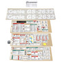 Genie Lift Part # 233279GT - DECAL KIT,2632 COMP,WRD,ANSI, EA
