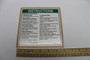 Genie Lift Part # 237131GT - DECAL,PLAT OPS INSTRUCT,GS69DC, EA