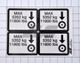 JLG Part # 2902304 | KIT, DECAL MAX TIRE LOAD, EA