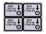 JLG Part # 2902353 | KIT, DECAL MAX TIRE LOAD 800A, EA
