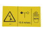 JLG Part # GN82602 | GN-DECAL,DANGER,MAX SIDE FRC, EA