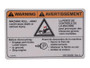 JLG Part # 1001163291 | DECAL,WARNING MACHINE ROLL, EA