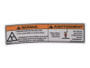 JLG Part # 1001163304 | DECAL,WARNING CRUSHING HAZARD, EA