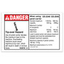 Genie Lift Part # 1254919GT - DECAL, CAPACITY, PANEL CARRIER ACC, EA