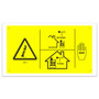 Genie Lift Part # 230805GT - DECAL,DANGER,MAN FRC, GS2669, EA