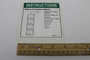 Genie Lift Part # 237118GT - DECAL,BATT CONN DIAGRAM,J305, EA