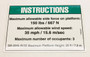 Genie Lift Part # 214722GT - DECAL,SIDEFORCE,2646AV,35MPH, EA