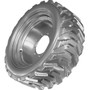 Genie Part # 1260037GT - WHEEL ASSY,FOAM,12X33,BLK,RH, EA