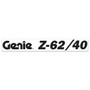 Genie Lift Part # 1258007GT - DECAL, COSMETIC, Z-62/40 GENIE BLACK, EA