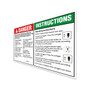 Genie Lift Part # 1258104GT - DECAL, DANGER, OUTRIGGER SAFETY, EA