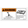 Genie Lift Part # 1263541GT - DECAL, TIP OVER HAZARD, EA