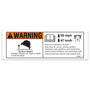 Genie Lift Part # 1266884GT - DECAL, WARNING, ROLLOVER, EA