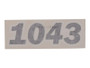 JLG Part # 1001172960 | DECAL,JLG 1043, EA