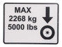 JLG Part # 1001182809 | DECAL,TIRE LOAD, EA