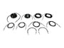 JLG 800AJ platform valve hose kit components neatly arranged, highlighting OEM-quality replacement parts for maintenance.