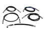 JLG 800S platform valve hose kit components neatly arranged, highlighting OEM-quality replacement parts for maintenance and repair.