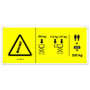 Genie Lift Part # 1261983GT - DECAL,SYM, MAX CAP, 4047, ANSI, EA