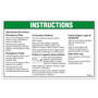 Genie Lift Part # 1262346GT - DECAL, OPERATING INSTRUCTIONS, S60TX, EA
