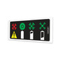 Genie Lift Part # 1265361GT - DECAL, BATTERY CHARGER INDICATOR, 3COLOR, EA