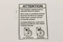 Genie Lift Part # 850107GT - DECAL-CAUTION WINCHLOC, EA