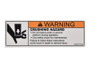 JLG Part # 1001211777 | DECAL,CRUSHING HAZARD, EA