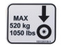 JLG Part # 1001220156 | DECAL,1230ES WHEEL LOAD, EA