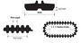 JLG Part # 70011923 Rubber Track