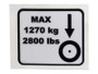 JLG Part # AU2030 | DECAL, WHEEL LOAD, EA