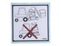 JLG Part # AU2098 | DECAL, INSERT FORKS, EA