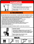 JLG Part # AU2121 | DECAL, SAFETY INSTRUCTIONS, EA
