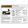 Genie Lift Part # 1267892GT - DECAL, RUNAWAY HAZARD, EA