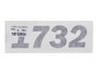 JLG Part # 1001226534 | DECAL,JLG 1732 HOOD, EA
