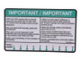 JLG Part # 1001223971 | DECAL,YEARLY INSP(ENG/CSA FRE), EA