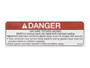 JLG Part # 0421077 | SN-DECAL,DANGER TIPOVER HAZARD, EA