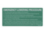 JLG Part # 109442 | SJ-DECAL, EMERGENCY LOWERING, EA