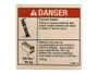 JLG Part # 114360GN | GN-DANGER-TIP-OVER,BATT, EA
