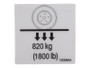 JLG Part # 132396SJ | SJ-DECAL, WHEEL LOAD PIC, EA