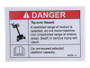 JLG Part # 147793GN | GN-DECAL, DANGER, TIPOVER, EA