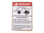 JLG Part # 2-1299 | GN-DECAL, CRUSH HAZ, PARK BR, EA