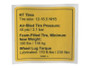JLG Part # 226499GT | GN-DECAL, NOTICE TIRE PRESSURE, EA