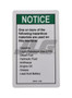 JLG Part # 28164GT | GN-NOTICE HAZARDOUS MAT'LS, EA