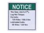 JLG Part # 35542GN | GN-DECAL, LUG NUT TORQUE, EA