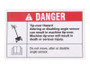 JLG Part # 82314GT | GN-DECAL, DANGER, TIP OVER, EA