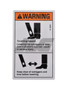 JLG Part # 82506GT | GN-WARNING FOOT CRUSHING, EA