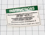 JLG Part # 82730 | GN-INSTR-SIDE FRC,ANSI 3246, EA