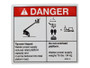 JLG Part # 97579GT | GN-DECAL, DANGER, TIP-OVER, EA