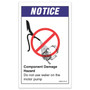 Genie Lift Part # 1262133GT - DECAL, DO NOT USE WATER, WORD, EA