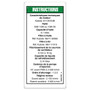 Genie Lift Part # 1269247FRGT - DECAL, KUBOTA D1105-E4B, SPECS, EA