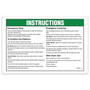 Genie Lift Part # 1269251GT - DECAL, OP INSTRUCTIONS, Z60/37FE, EA